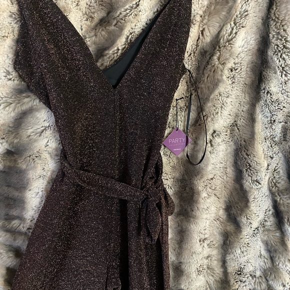 Forever 21 brown sparkle romper - Picture 3 of 4